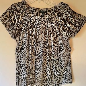 Animal print blouse